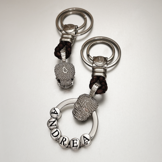 portachiavi 3D personalizzabile teschio