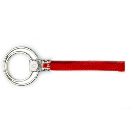 base portachiave pelle rosso