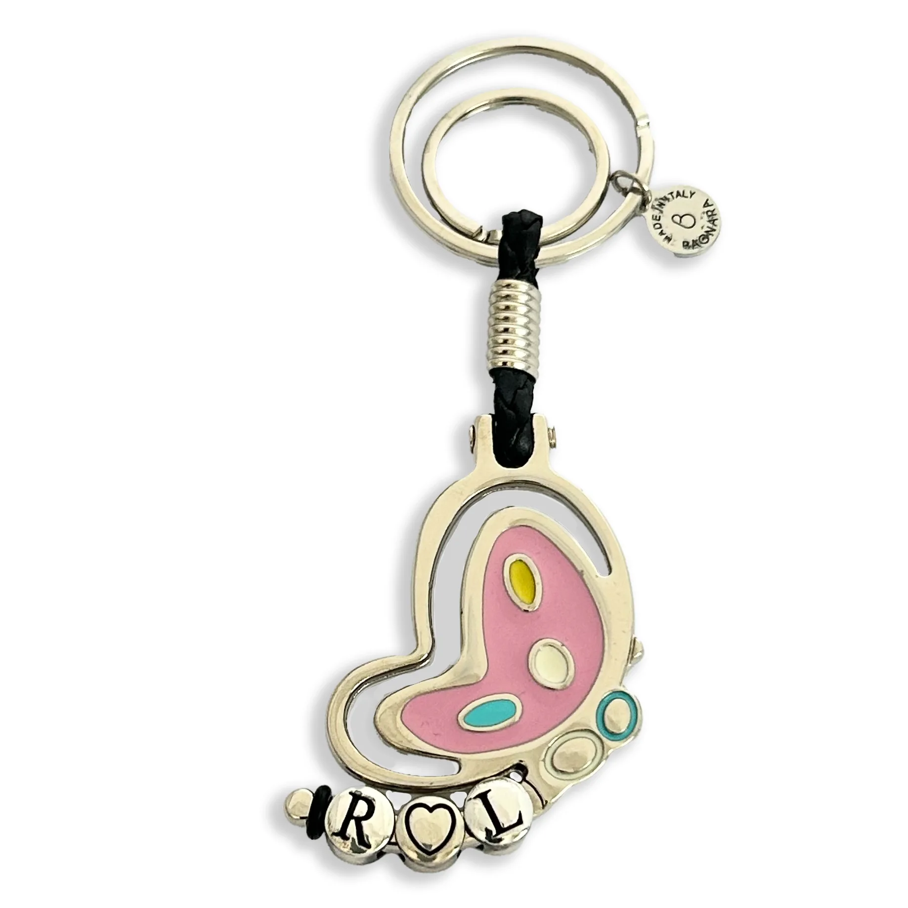 portachiavi-personalizzato-Farfalla Smaltata