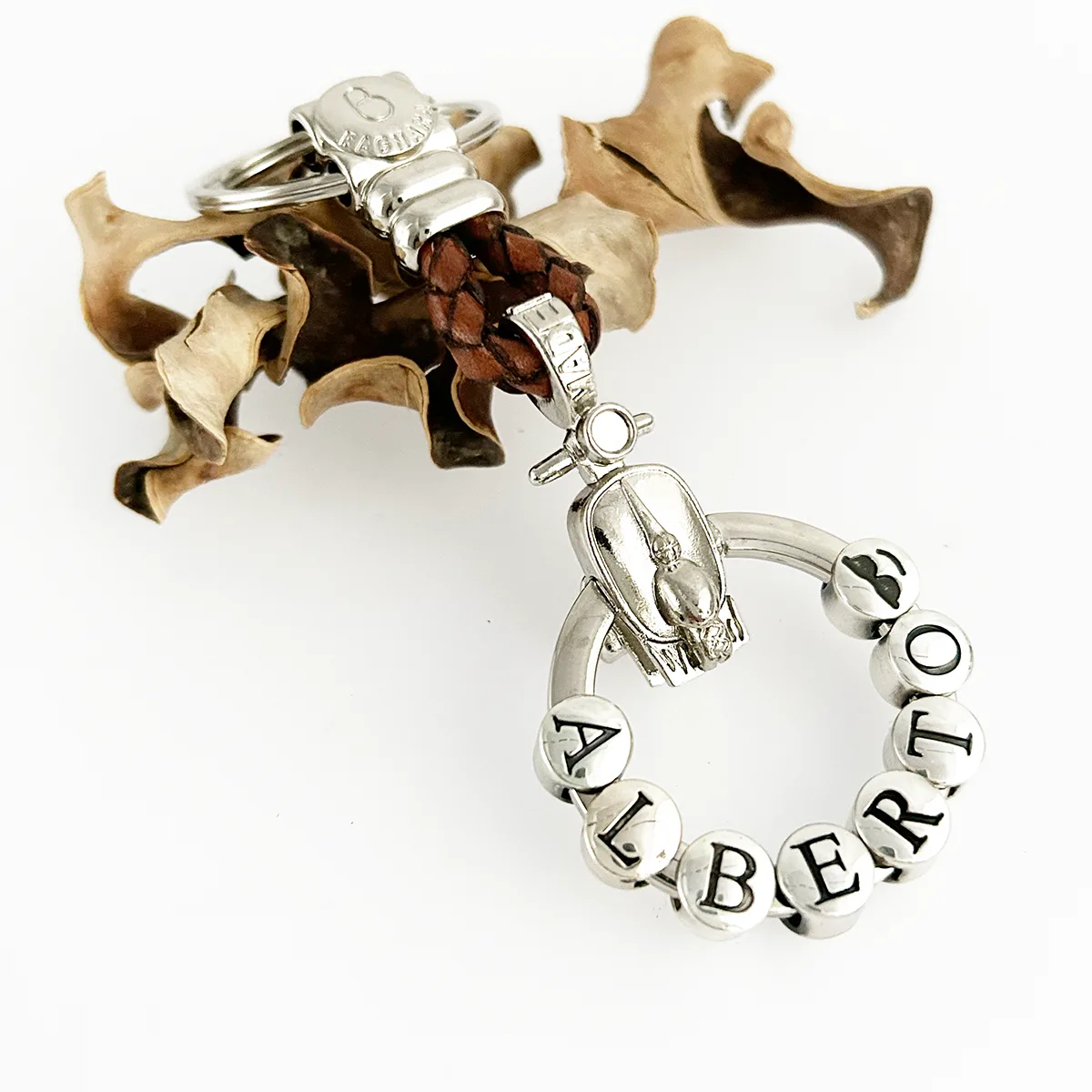 Portachiavi 3d Personalizzabile in pelle moto