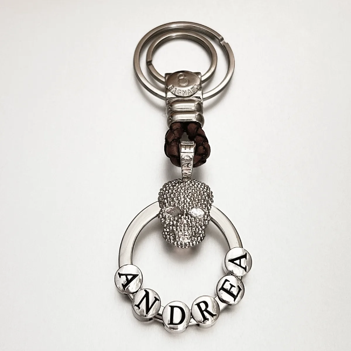 portachiavi 3D personalizzabile teschio