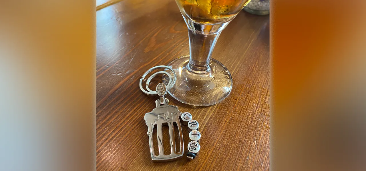portachiavi birra