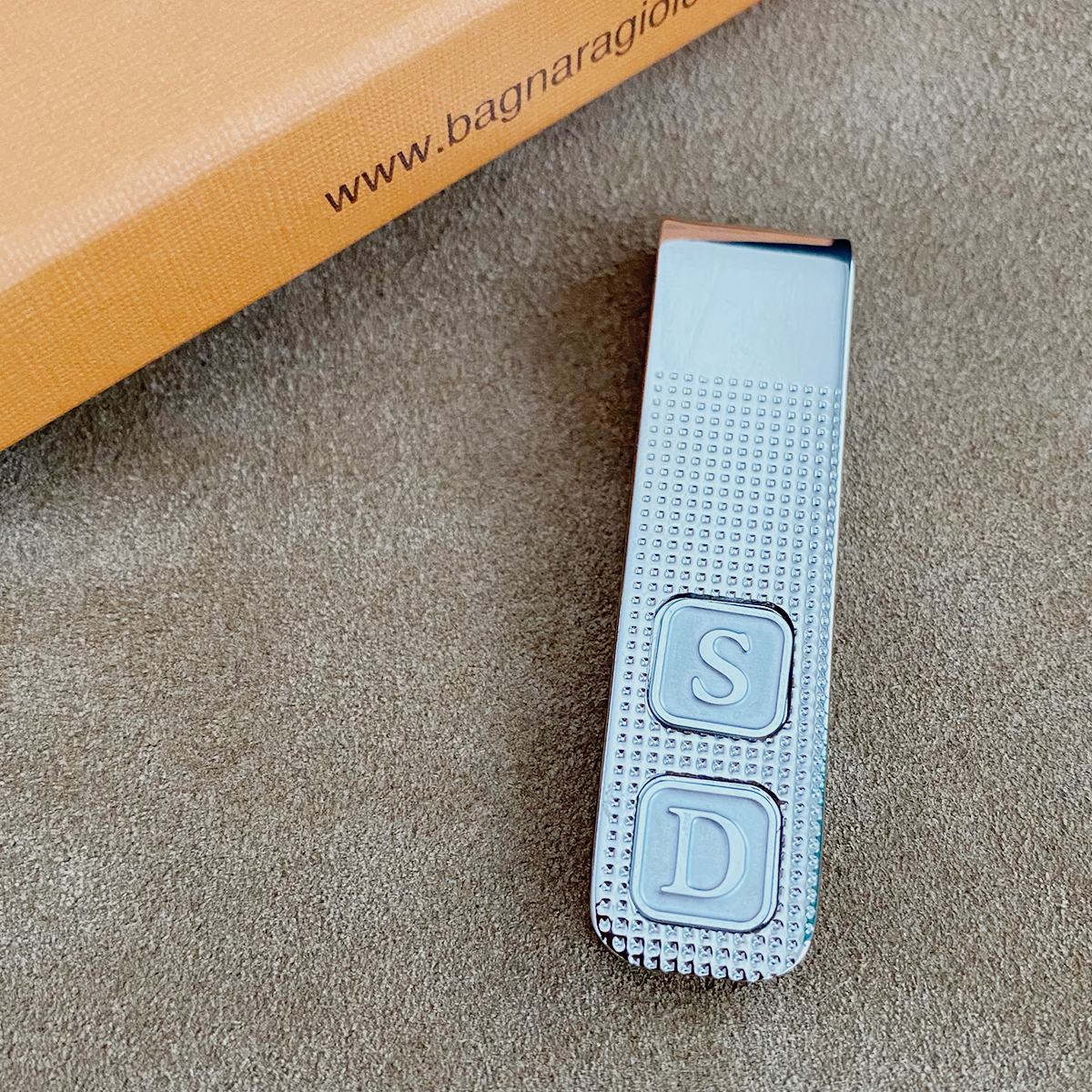 FERMASOLDI PERSONALIZZATO CON INIZIALI Bagnara Gioielli - Main Image