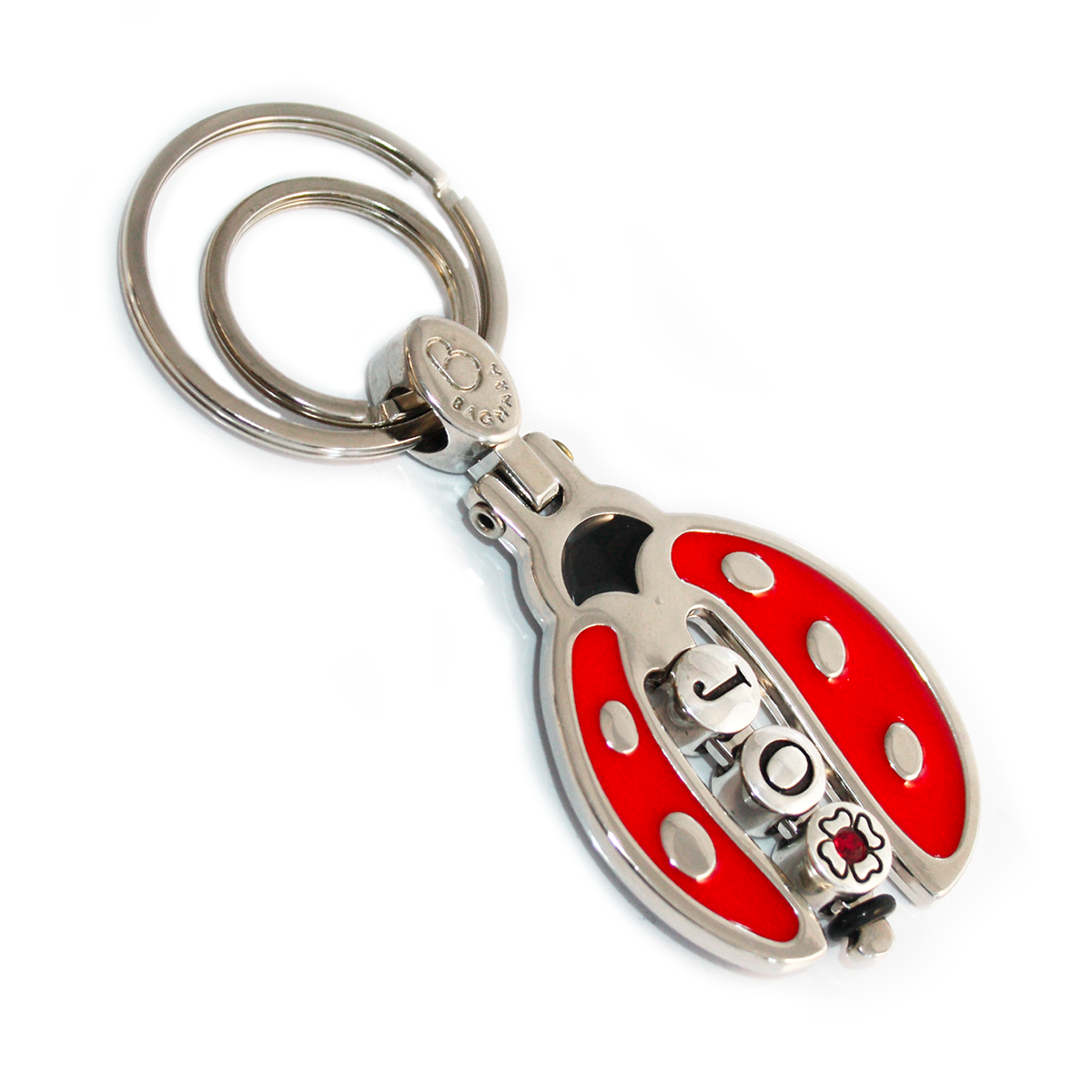 Portachiavi Personalizzabile Coccinella Portafortuna Made In Italy