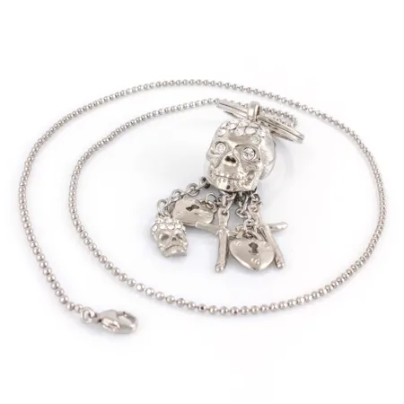 Swarovski skull key holder