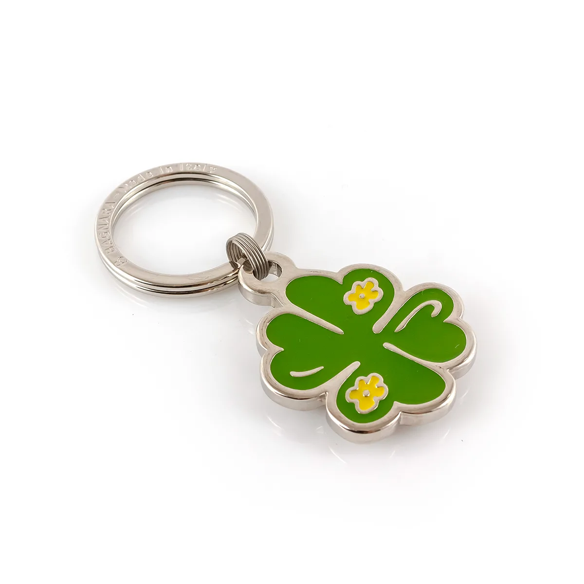 portachiavi-smaltato-quadrifoglio-verde